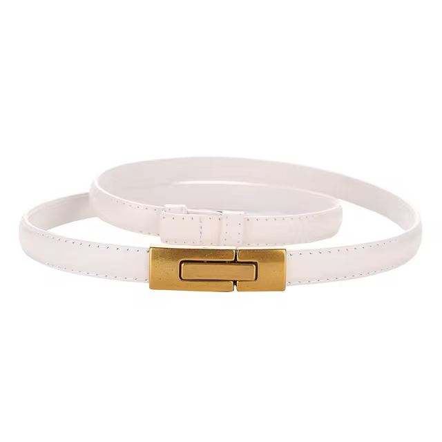 Cowhide Leather Adjustable Belt