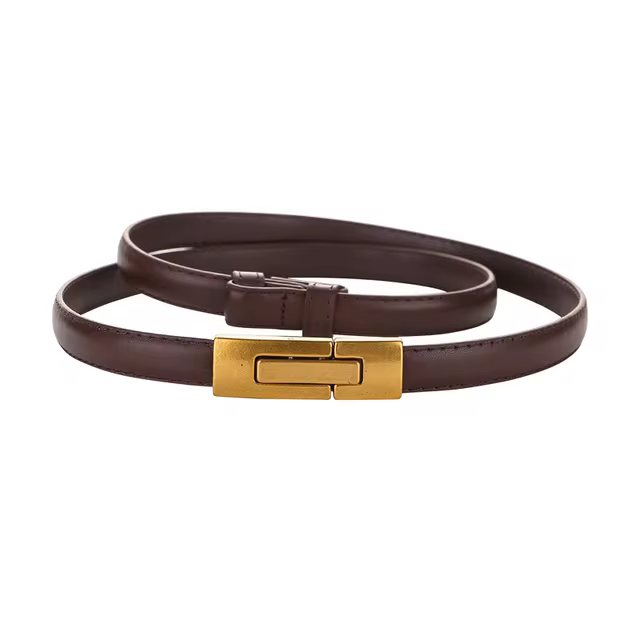 Cowhide Leather Adjustable Belt